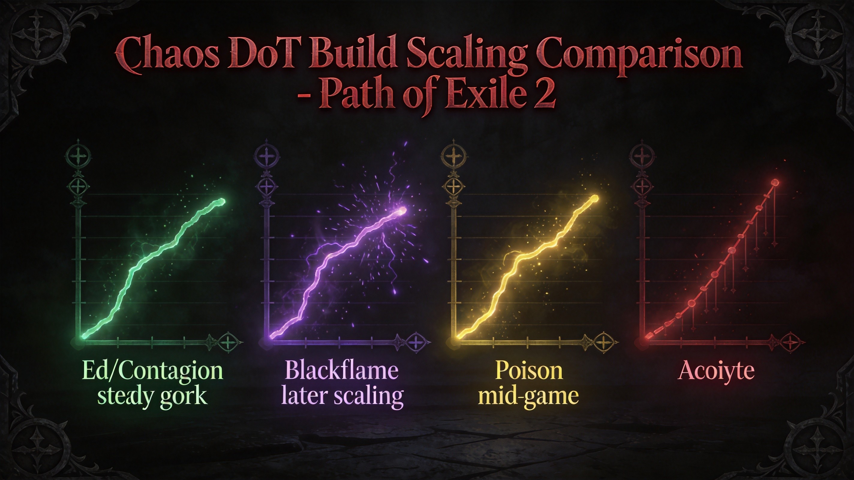 Chaos DoT build scaling comparison
